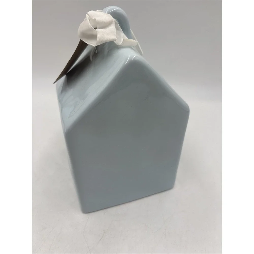 Rae Dunn Artisan Collection by Magenta SNOW DAY Light Blue Square Birdhouse
